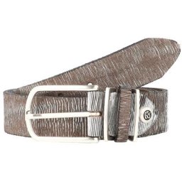 b.belt Fashion Basics Cuno Gürtel Leder Silber Damen