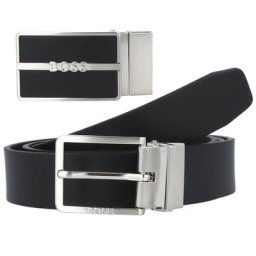 Hugo Boss Glor Gürtel Leder Schwarz Herren