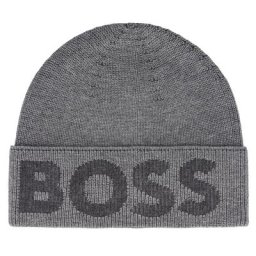 Hugo Boss Lamichetto Strickmütze 24 cm Mützen & Caps Grau Herren