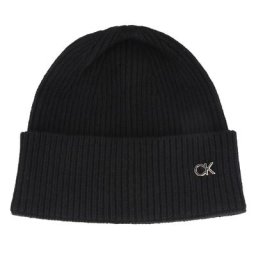 CALVIN KLEIN Re-Lock Strickmütze 21 cm Mützen & Caps Schwarz Damen