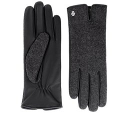 ROECKL Handschuhe Grünwald für Damen Loden-Leder Black