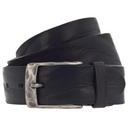 Vanzetti Gürtel Leder Schwarz Herren
