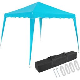 Pavillon Pop-Up 3x3m UV-Schutz 50+ wasserdicht faltbar inkl. Tasche Faltpavillon Zelt Capri hellblau