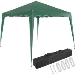 Pavillon Pop-Up 3x3m UV-Schutz 50+ wasserdicht faltbar inkl. Tasche Faltpavillon Zelt Capri grün