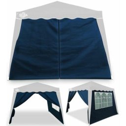 2x Seitenwand Seitenteile Pavillon Faltpavillon 3x3m Capri Partyzelt Gartenzelt Zelt blau