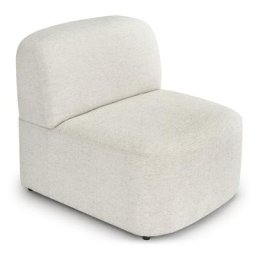 Sessel TODD - Sessel, modulierbar, Bouclé Stoff in Weiß Latte