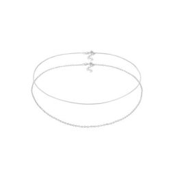 Elli Elli Halskette Choker Set Basic Schlangen Ankerkette 925 Silber Ketten Damen