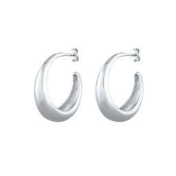 Elli Elli Ohrringe Creolen Hänger Chunky Hoops Basic Cool 925 Silber Damen