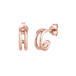 Elli Elli Ohrringe Mini Creolen Basic Minimal Trend Geo 925 Silber Damen