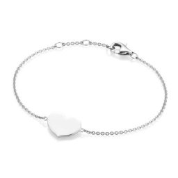 Smart Jewel Armband Herz als Zwischenteil, Silber 925 Armbänder & Armreife Silber Damen