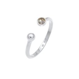 Elli Elli Ring Offen Turmalin Quarz Kugel 925 Silber Ringe Damen