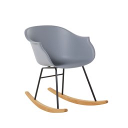 Schaukelstuhl Grau Kunststoff Skandinavisch Modern