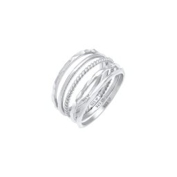 Elli Elli Pierścień Damski zestaw pierścionków Minimal Trendy Bloger Basic w srebrze próby 925 Sterling Silver Ringe Damen