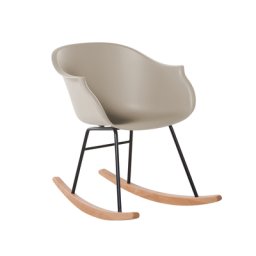 Schaukelstuhl Beige Kunststoff Skandinavisch Modern