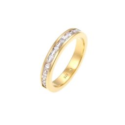 Elli Elli Ring Bandring Baguette Zirkonia Kristalle 925 Silber Ringe Damen