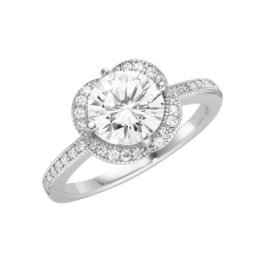 Giorgio Martello Milano Ring mit weißen Zirkonia Steinen, Silber 925 Ringe Weiss Damen