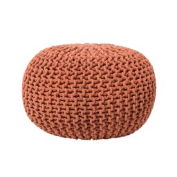 Pouf Kupfer 100% Baumwolle Rund ⌀ 50 cm Elegant Modern