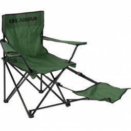 KIRKJUBØUR® ""Hemsön"" Campingstuhl mit Fußteil grün