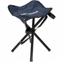 KIRKJUBØUR® ""Freydis"" klappbarer Vierbein Outdoor Hocker blau