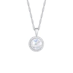 Nenalina Nenalina Halskette Mondstein Boho Gedreht Basic 925 Silber Ketten Damen