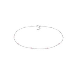Elli Elli Halskette Choker Rosa Quarz Kugeln Perlen 925 Silber Ketten Damen