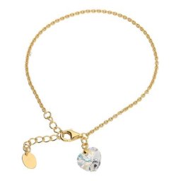 Smart Jewel Armband mit Kristallstein in Herzform, vergoldet Armbänder & Armreife Gold Damen