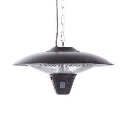 Heizstrahler Schwarz Elektrisch 1800 Watt aus Stahl Modern