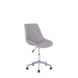 Bürostuhl Grau aus Kunstleder drehbar Bürostuhl Elegant Modern