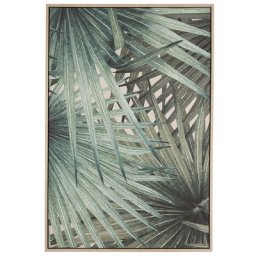 Wandbild Grün Papierdruck 63 x 93 cm Passepartout Palmenmotiv Wohnzimmer Büro Eingangsbereich