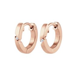 Elli DIAMONDS Elli DIAMONDS Ohrringe Creolen Basic Diamant (0.03 ct.) 925 Silber Damen
