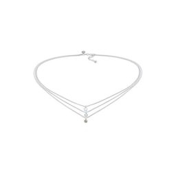 Elli PREMIUM Elli PREMIUM Halskette Choker Layer Mondstein Turmalin Labradorit 925 Silber Ketten Damen