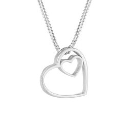 Elli Elli Halskette Herz Liebe 925 Sterling Silber Ketten Damen