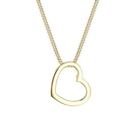 Elli Elli Halskette Herz Liebe 925 Sterling Silber Ketten Damen