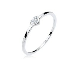Elli DIAMONDS Elli DIAMONDS Ring Herz Symbol Diamant 0.04 ct. 925er Sterling Silber Ringe Damen
