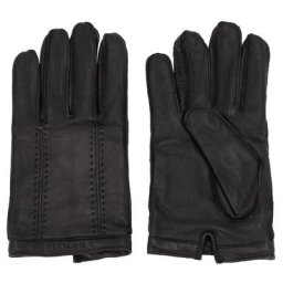 Bugatti Handschuhe Leder Schwarz Herren