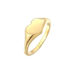 Elli Elli Ring Herz Liebe Siegelring 925 Silber Ringe Damen