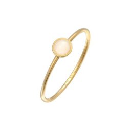 Elli PREMIUM Elli PREMIUM Ring Solitär Rosa Quarz Edelstein 375 Gelbgold Ringe Damen