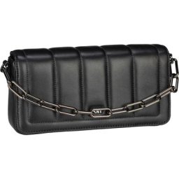 DKNY Abendtasche & Clutch Loie Lamb Leather Clutch Schwarz Damen