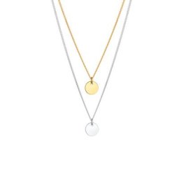 Elli Elli Halskette Trend Layering Kreis Geo 925 Sterling Silber Ketten Damen