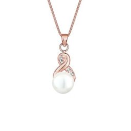 Elli Elli Halskette Infinity Perle Kristalle 925 Silber Ketten Damen