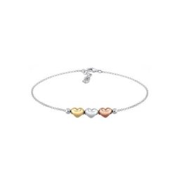 Elli Elli Armband Herz Liebe Tri-Color 925 Sterling Silber Armbänder & Armreife Damen