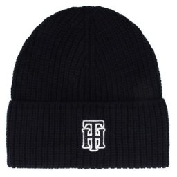 Tommy Hilfiger Feminine Strickmütze 22 cm Mützen & Caps Schwarz Damen