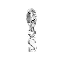 Nenalina Nenalina Charm Buchstabe Bead Anhänger Initialen Basic 925 Silber Charms & Kettenanhänger Damen