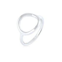 Elli Elli Ring Kreis Rund Geo Statement 925 Sterling Silber Ringe Damen