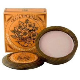 Geo. F. Trumper Almond Oil Hard Shaving Soap Wooden Bowl Rasur 80 g Damen
