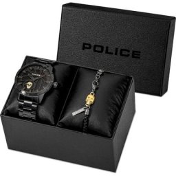 Police Uhren-Set Metall Schmuck-Set Herren
