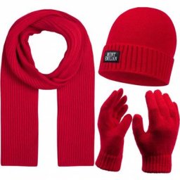 MONT EMILIAN ""Arcachon"" Damen Winterset 3-teilig rot