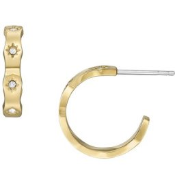 Fossil Creolen Edelstahl Ohrringe Damen