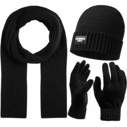 LEANDRO LIDO ""Epomeo"" Herren Winterset 3-teilig schwarz