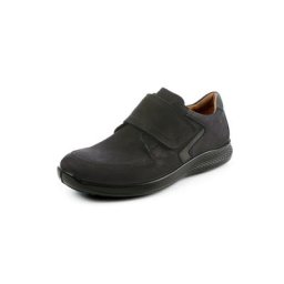 Avena Herren Klettschuhe Schwarz einfarbig